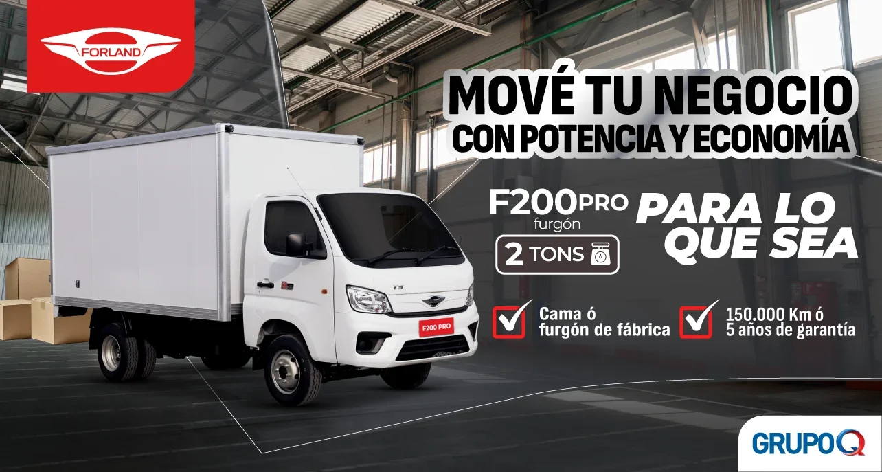Forland F200 PRO FURGÓN El Salvador - Para lo que sea - Capacidad de carga 2 TON - Furgón incluida de fábrica - Garantía 5 años o 150000 km - Grupo Q
