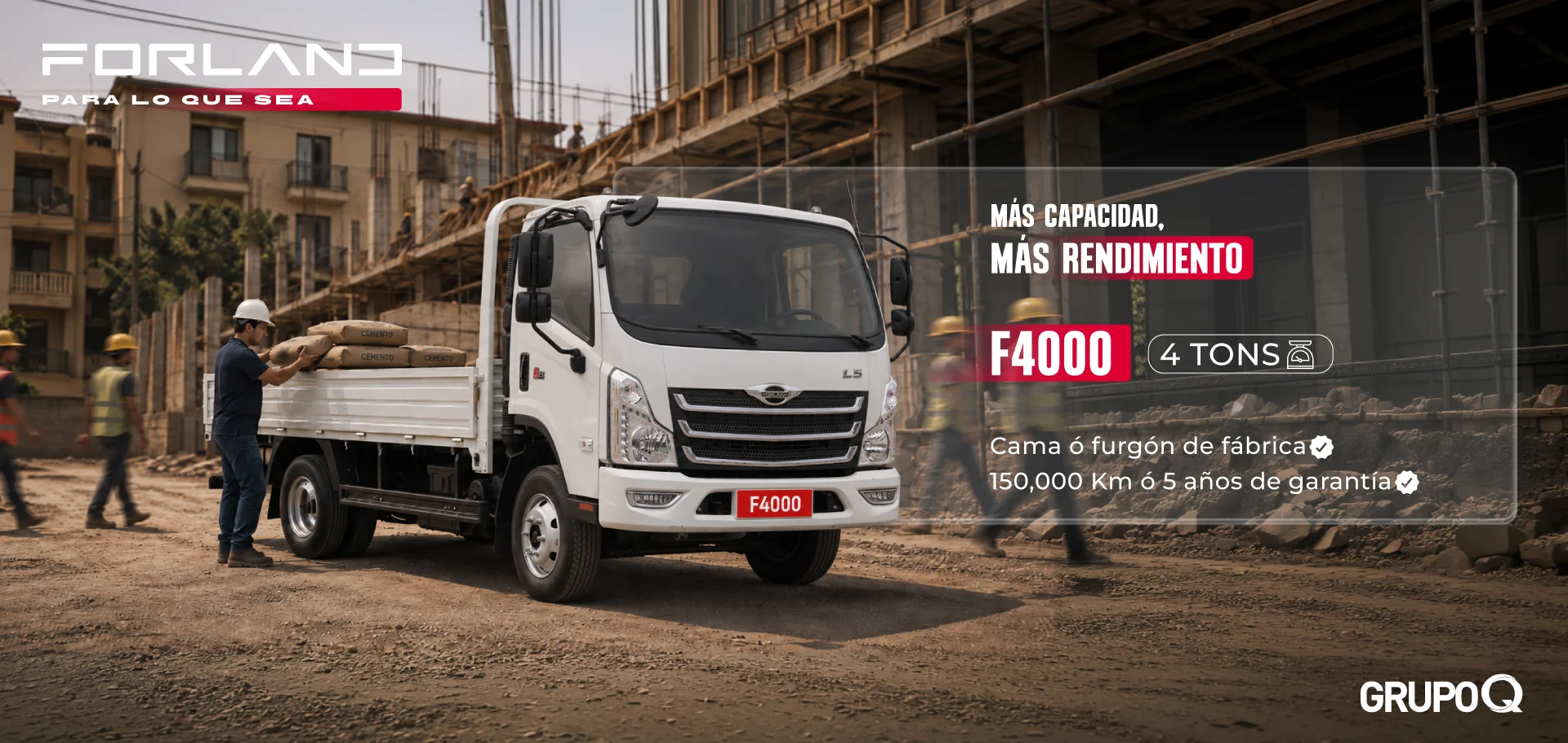 Forland F4000 CAMA - 4 TON - FORLAND PARA LO QUE SEA - GRUPO Q