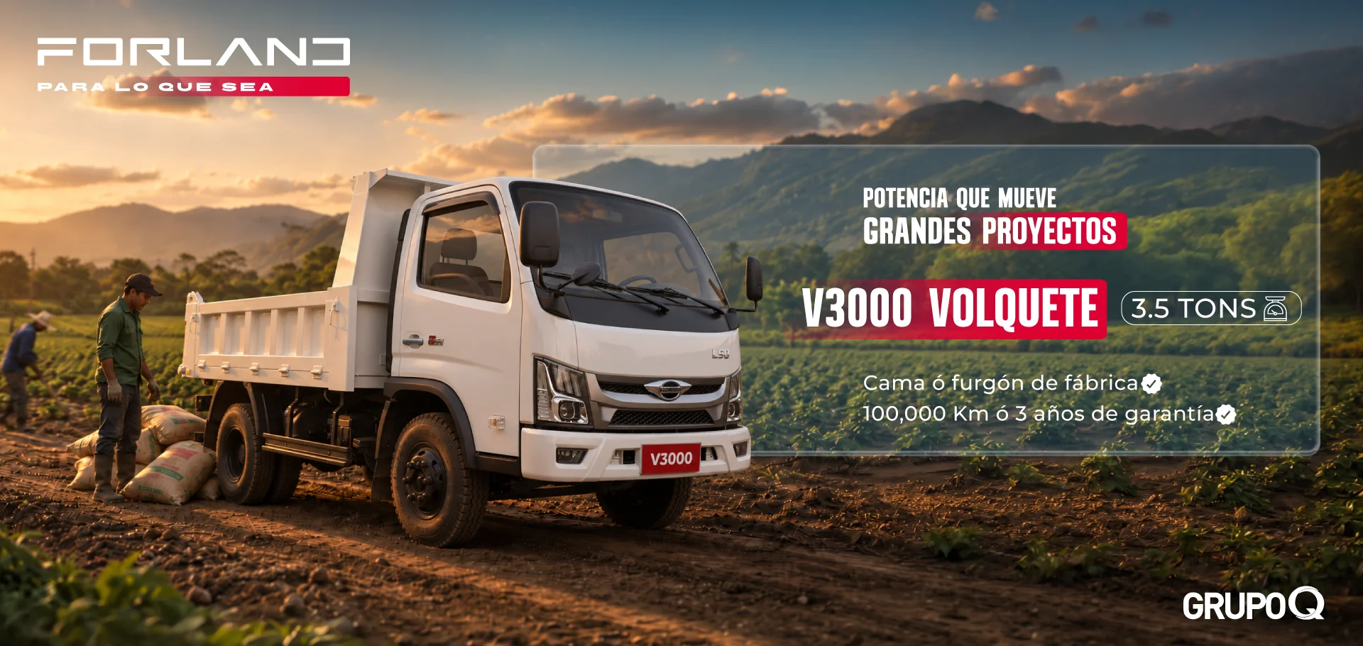 Forland V3000 VOLTEO - 3 TON - FORLAND PARA LO QUE SEA - GRUPO Q