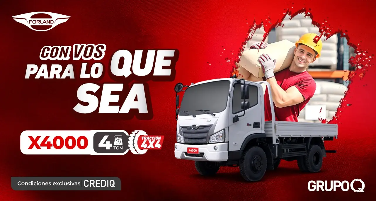 Forland El Salvador | X4000 4TON Tracción 4x4 | Vehículos comerciales de calidad
